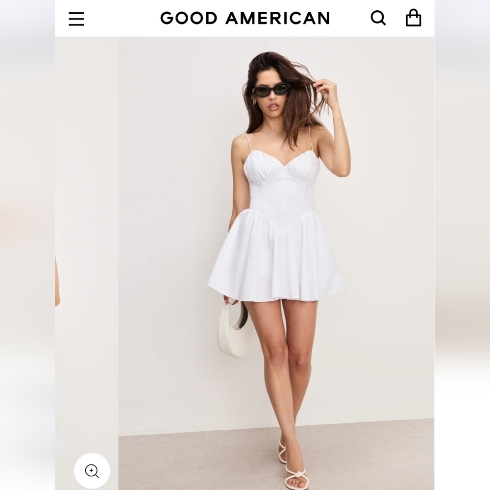 Good American NWTs Poplin Mini Dress
